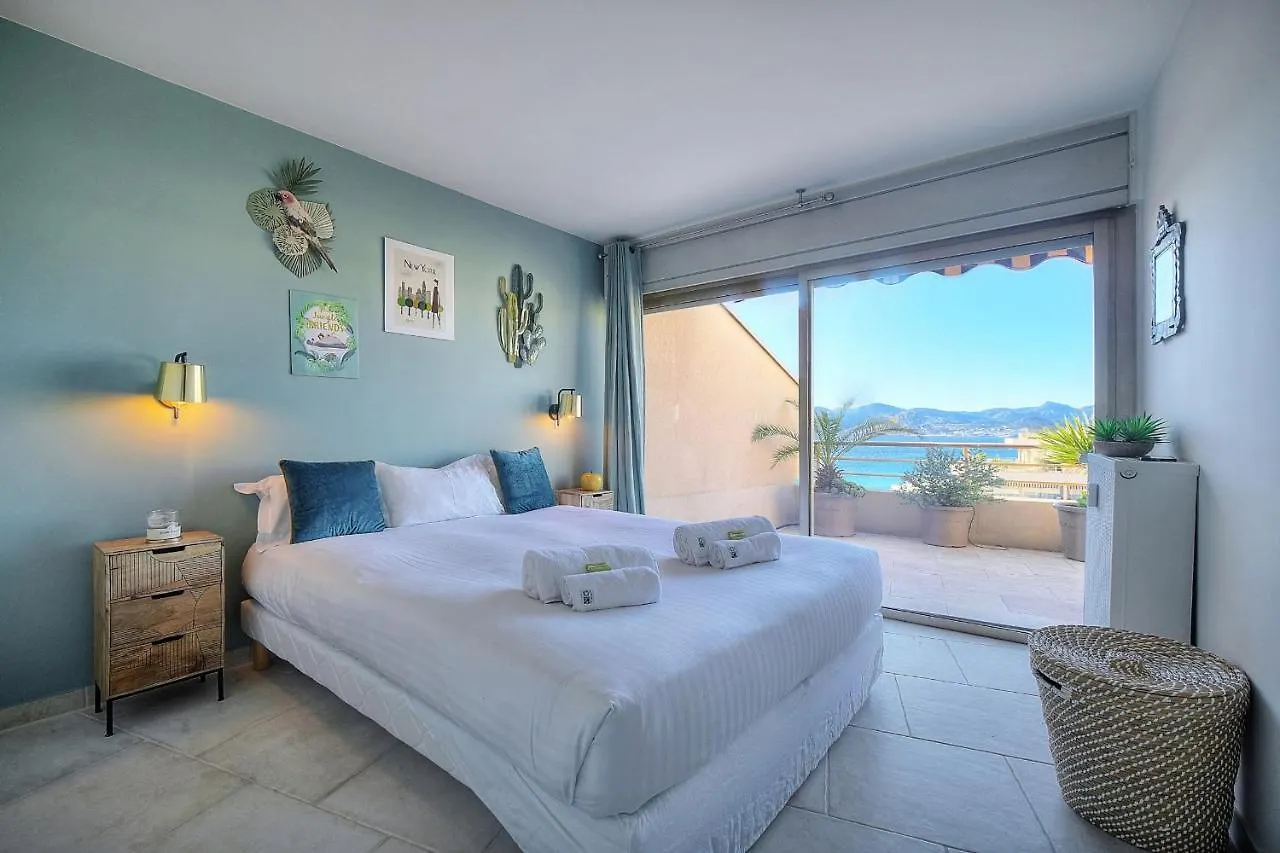 Immogroom - Panoramic Sea View - Terrace - 1 Min From The Beach - Parking Cannes